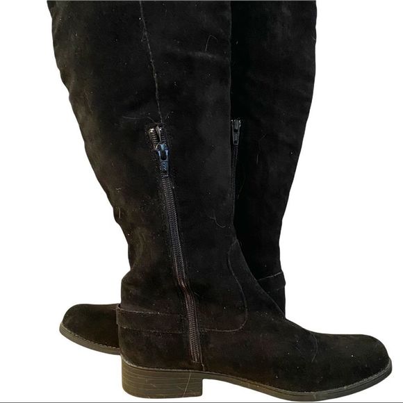 MIA DESIGNS ‘Jamie’ over the knee black faux suede boot size 8.5 EUC - Picture 3 of 5